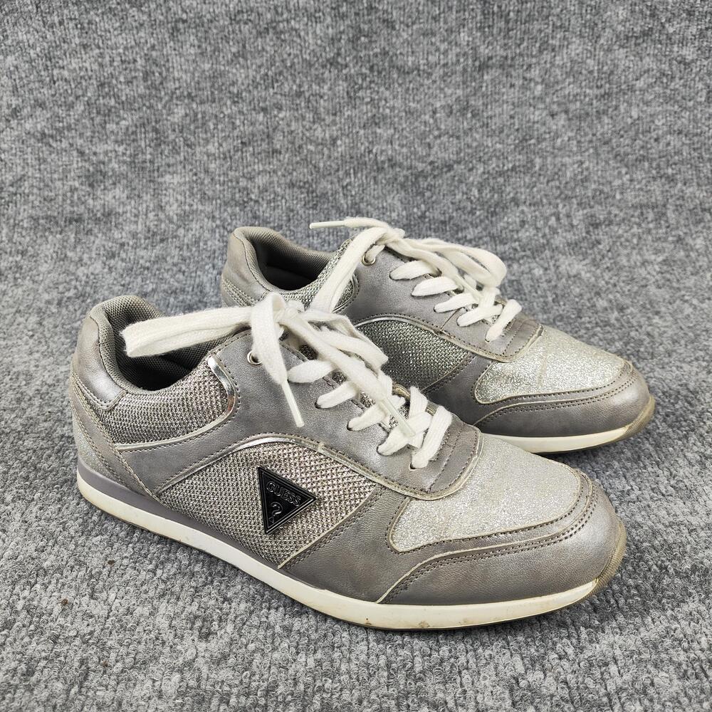 GUESS Shoes Womens Size 10 Silver Glitter Athletic Low Top Sneakers WGEILA-C - Picture 10 of 16